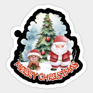 MERRY CHRISTMAS, LET IT SNOW,SNOWMAN Sticker